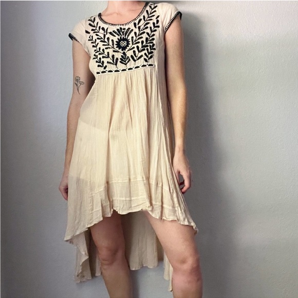 Free People Embroidered high-low Tunic Dress - Picture 6 of 6